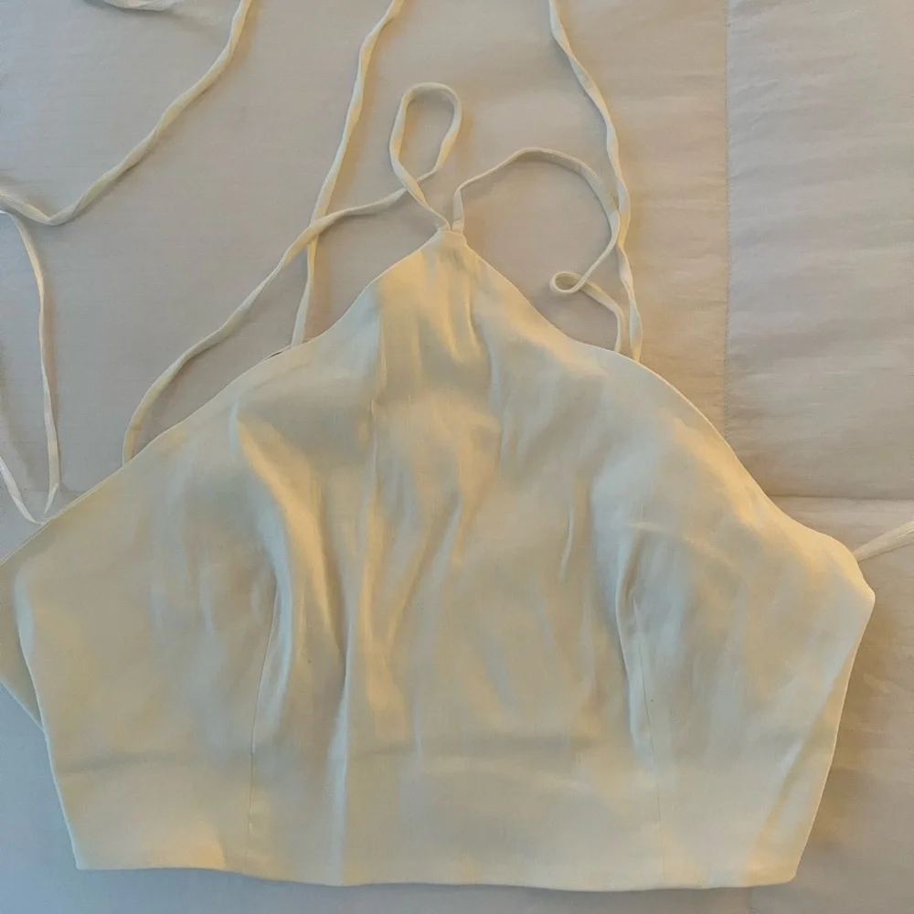 ZARA CROP TIE BACK TOP, included pics of top on - Picture 4 of 6